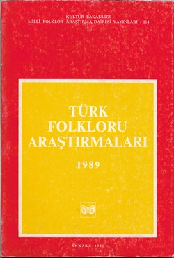 Türk Folkloru Araştırmaları 1989